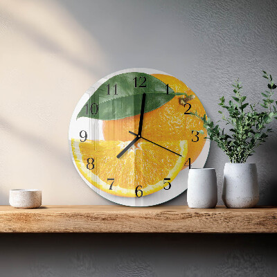 Reloj de pared redondo Naranjas