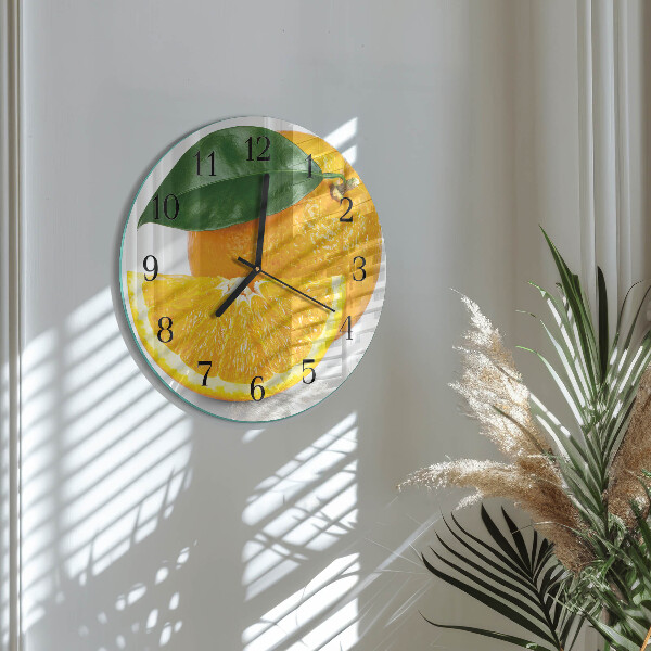 Reloj de pared redondo Naranjas