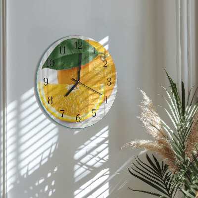 Reloj de pared redondo Naranjas