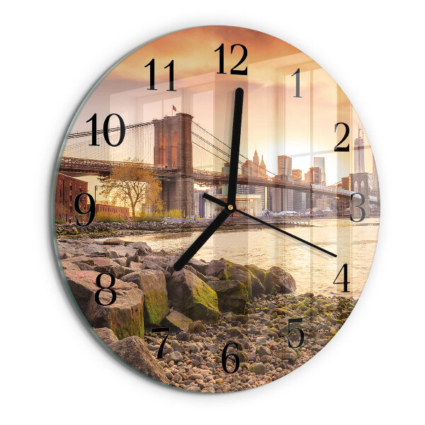 Reloj de pared redondo Ciudad de puentes