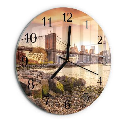 Reloj de pared redondo Ciudad de puentes