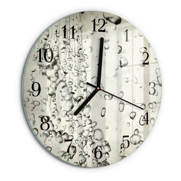 Reloj de pared redondo Gotas