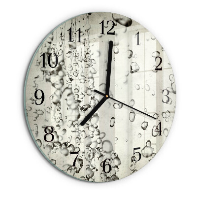Reloj de pared redondo Gotas