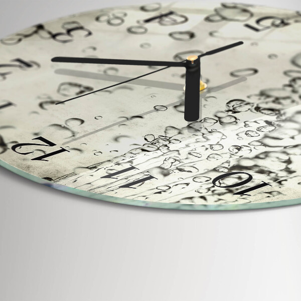 Reloj de pared redondo Gotas