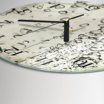 Reloj de pared redondo Gotas