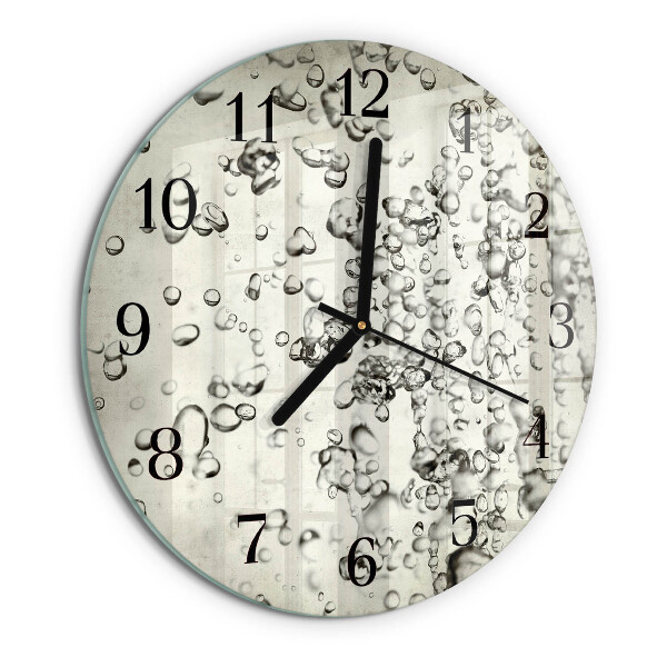 Reloj de pared redondo Gotas
