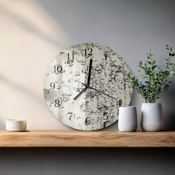 Reloj de pared redondo Gotas