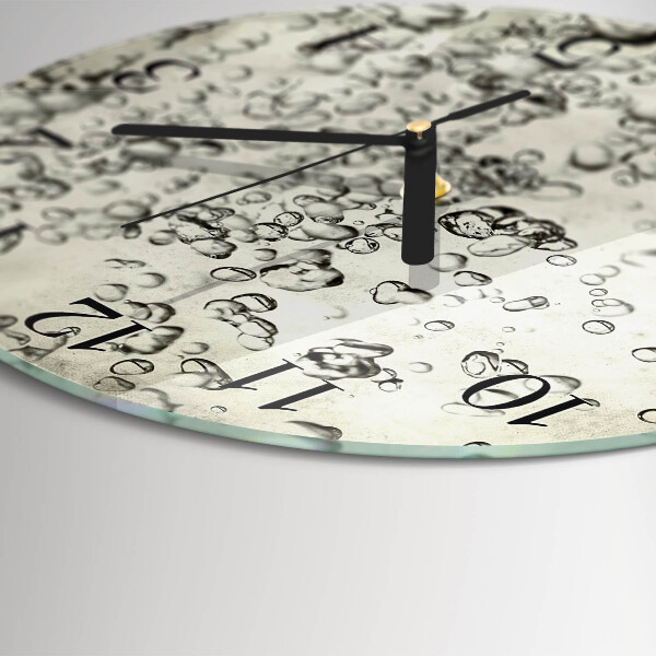 Reloj de pared redondo Gotas