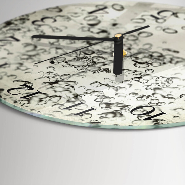 Reloj de pared redondo Gotas