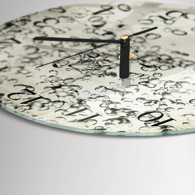Reloj de pared redondo Gotas