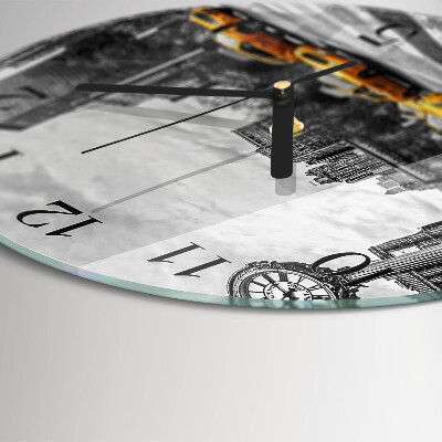 Reloj de pared redondo Taxi
