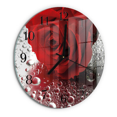 Reloj de pared redondo Rosa