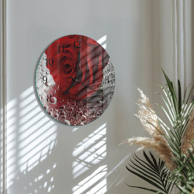 Reloj de pared redondo Rosa