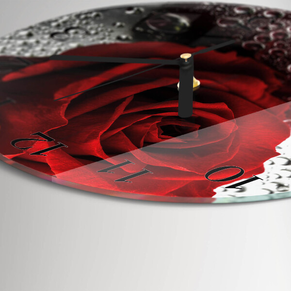 Reloj de pared redondo Rosa