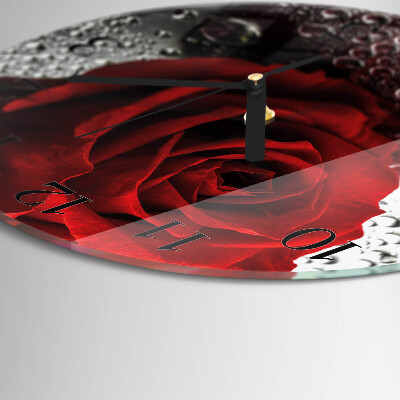 Reloj de pared redondo Rosa