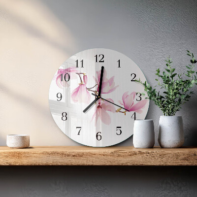 Reloj de pared redondo Magnolia