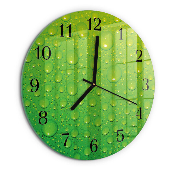 Reloj de pared redondo Gotas