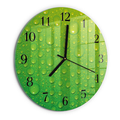 Reloj de pared redondo Gotas