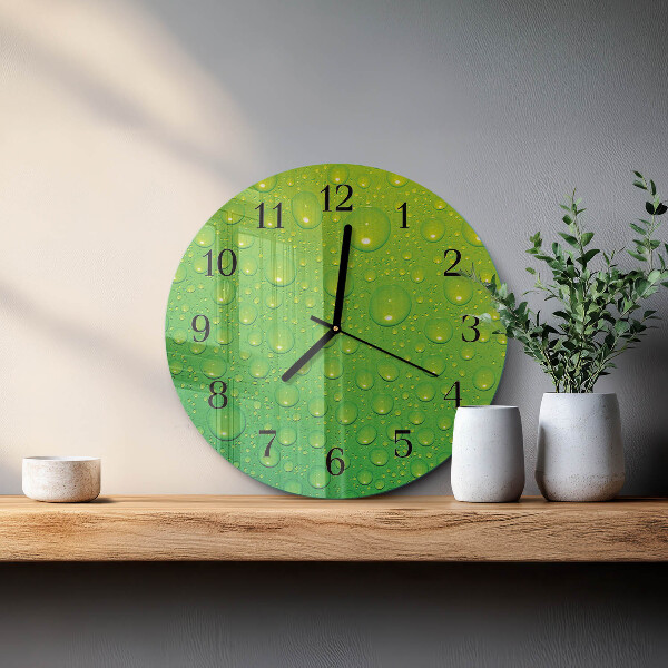 Reloj de pared redondo Gotas