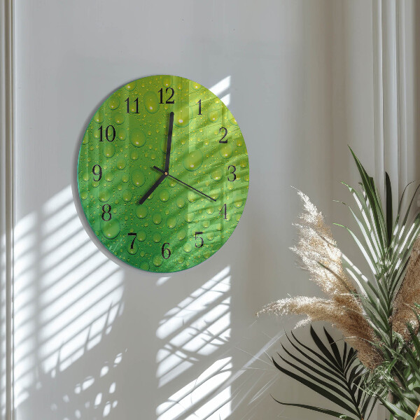 Reloj de pared redondo Gotas