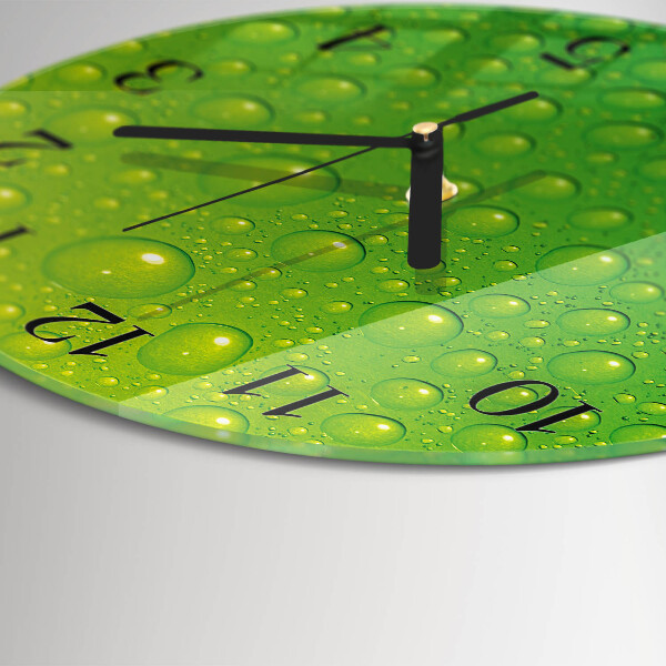 Reloj de pared redondo Gotas