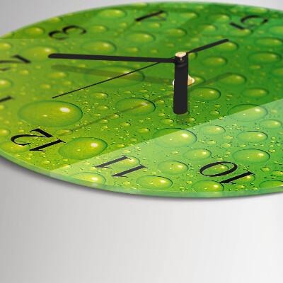 Reloj de pared redondo Gotas