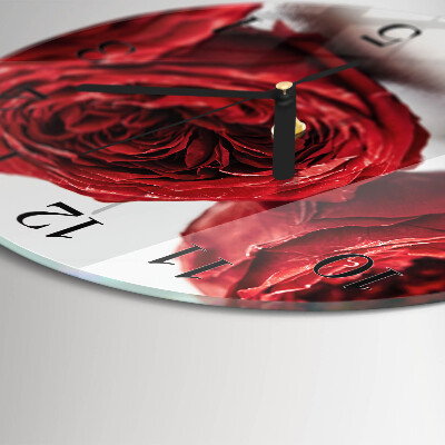 Reloj de pared redondo Flores