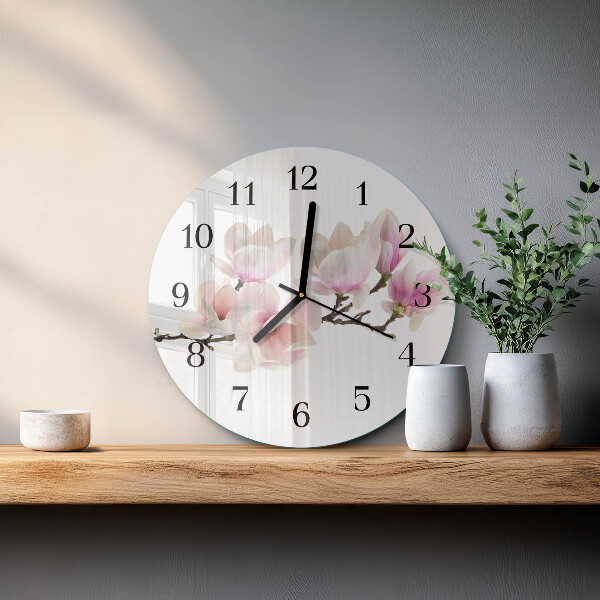 Reloj de pared redondo Magnolia