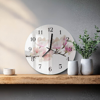 Reloj de pared redondo Magnolia