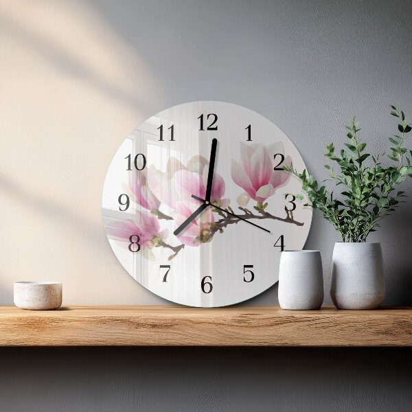 Reloj de pared redondo Magnolia
