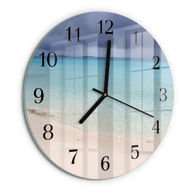 Reloj de pared redondo Playa