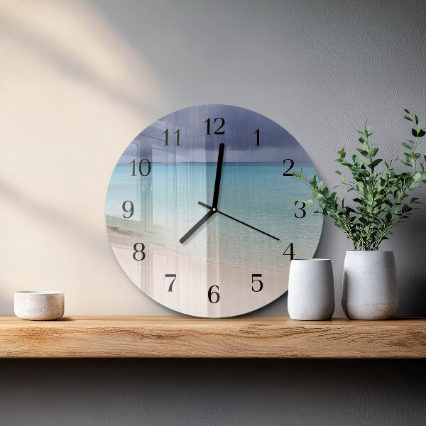 Reloj de pared redondo Playa