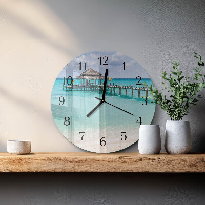 Reloj de pared redondo Playa