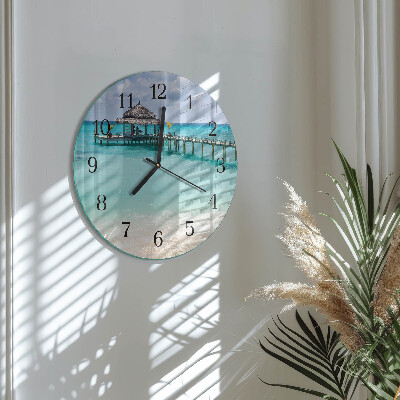 Reloj de pared redondo Playa