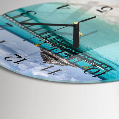 Reloj de pared redondo Playa