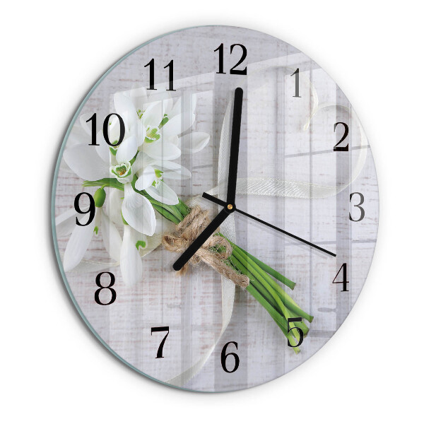 Reloj de pared redondo Ramo de flores
