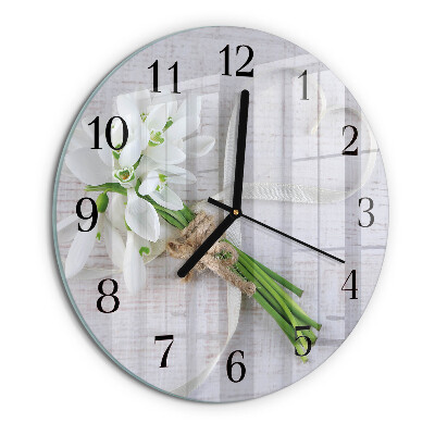 Reloj de pared redondo Ramo de flores