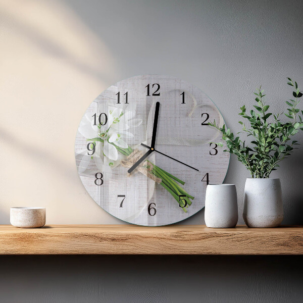 Reloj de pared redondo Ramo de flores