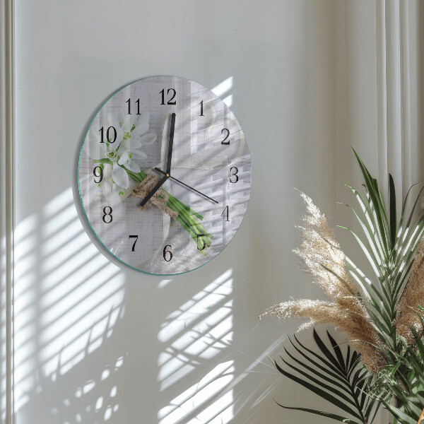 Reloj de pared redondo Ramo de flores