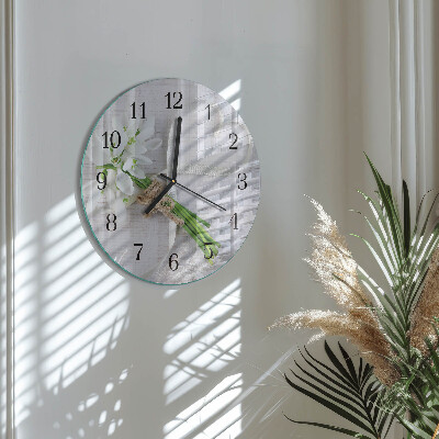 Reloj de pared redondo Ramo de flores