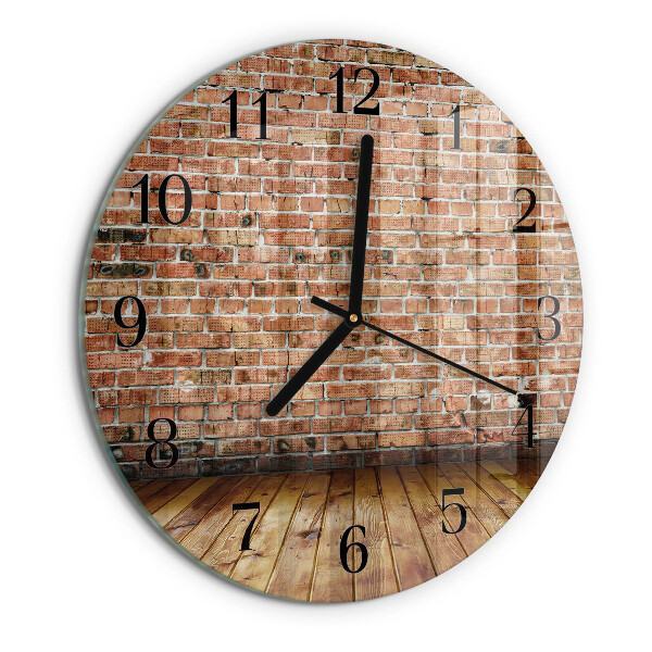 Reloj de pared redondo Ladrillo
