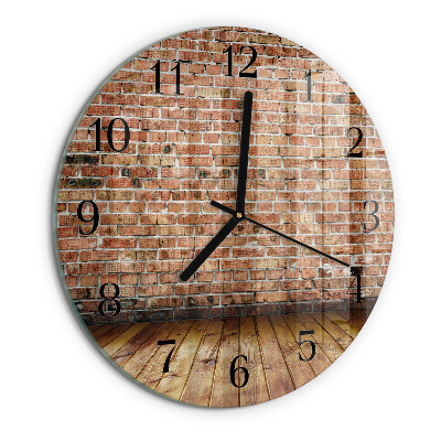 Reloj de pared redondo Ladrillo