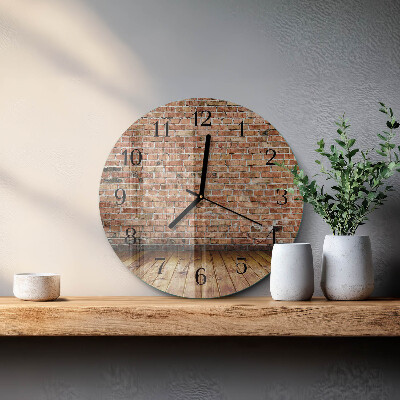 Reloj de pared redondo Ladrillo