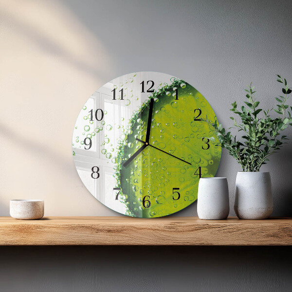 Reloj de pared redondo Carbonato de calcio