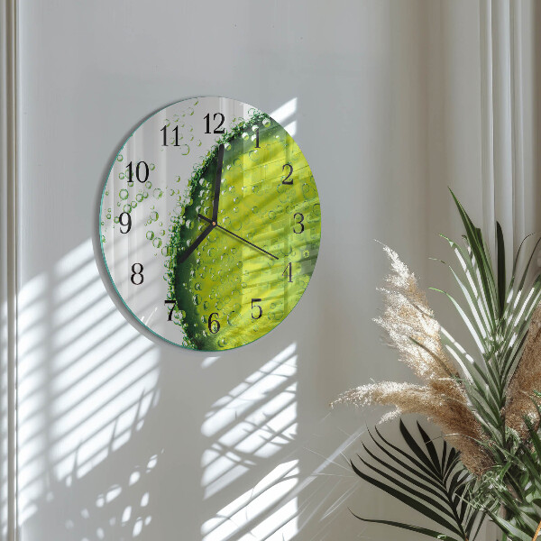 Reloj de pared redondo Carbonato de calcio