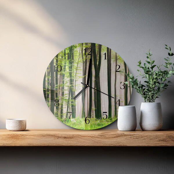 Reloj de pared redondo Bosque