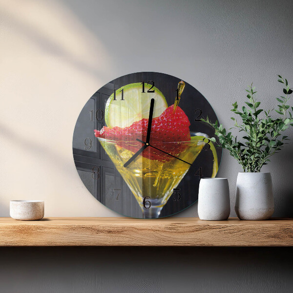 Reloj de pared redondo Cóctel
