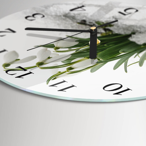 Reloj de pared redondo Campanilla de febrero
