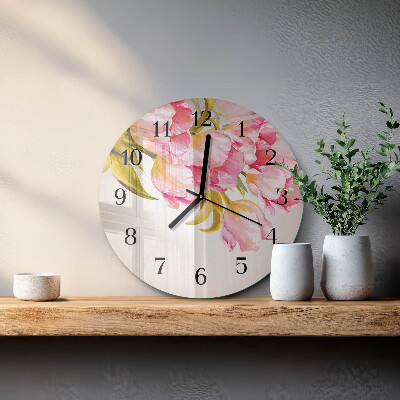 Reloj de pared redondo Acuarelas