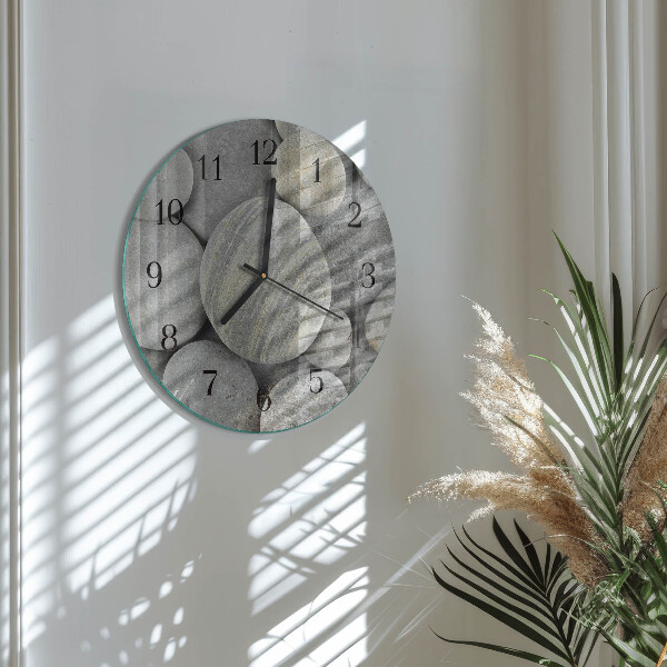 Reloj de pared redondo Piedras